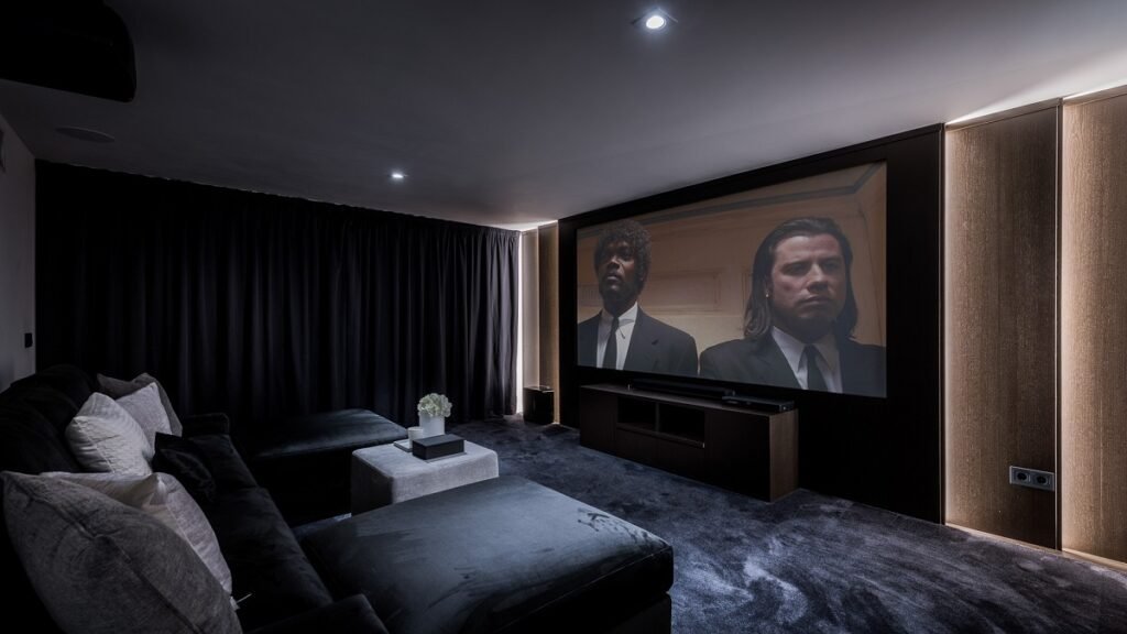Cinema Room in Spainish Villa
